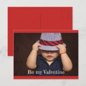 Wees mijn Valentijn | Valentijnsdag Foto Briefkaar Feestdagenkaart (Voorkant / Achterkant)