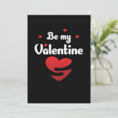 Wees mijn Valentijn Valentijnsdag Hearts Day Love  Kaart (Staand voorkant)