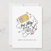 Wees mijn Valentijn Valentijnsdag kaart (Voorkant)