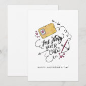 Wees mijn Valentijn Valentijnsdag kaart (Voorkant / Achterkant)