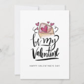 Wees mijn Valentijn Valentijnsdag kaart (Voorkant)