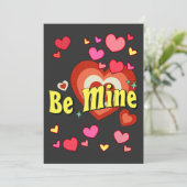 Wees mijn valentijn Valentijnsdag Kaart (Staand voorkant)