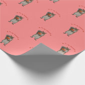 Wees mijn Valentijn van een schattige eekhoorn Cadeaupapier (Hoek)