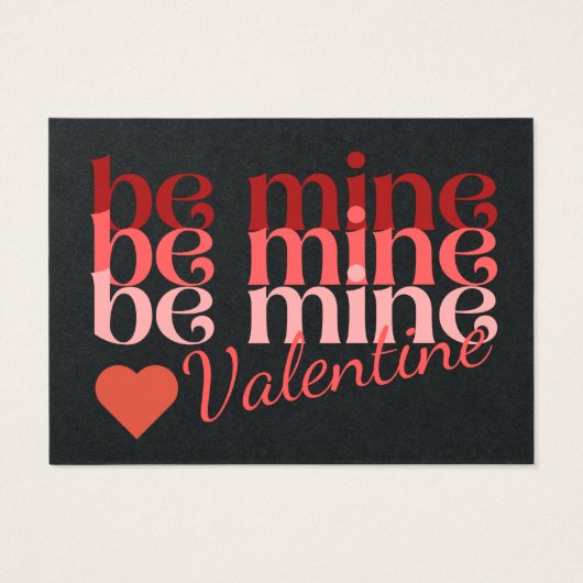 Wees mijn Valentijn Visitekaartje (Achterkant)