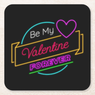Wees mijn Valentijn voor altijd-83419 Kartonnen Onderzetters
