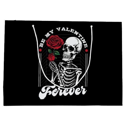 Wees mijn Valentijn voor altijd Groot Cadeauzakje (Achterkant)