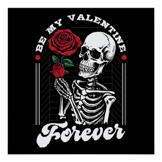 Wees mijn Valentijn voor altijd Perfect Poster (Voorkant)
