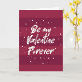 Wees mijn Valentijn voor altijd - Romantische Vale Kaart (Gele Bloem)