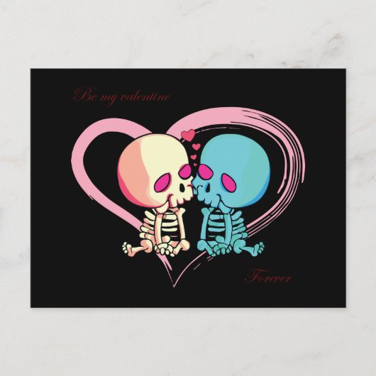 Wees mijn Valentijn voor eeuwig voor Valentijnsdag Briefkaart (Voorkant)