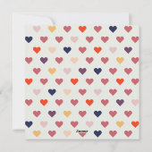 Wees Mijn Valentijn Waterverf Kaart Oranje harten (Achterkant)