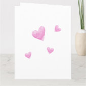 Wees Mijn Valentijn Waterverf Parijs Eiffeltoren Kaart (Achterkant)