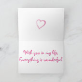 Wees mijn Valentijn Wenskaart Feestdagen Kaart (Binnen)