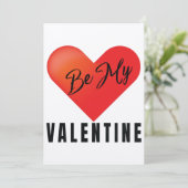 Wees mijn Valentijn Wenskaart Kaart (Staand voorkant)