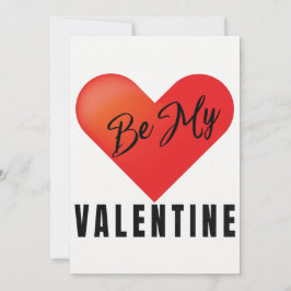 Wees mijn Valentijn Wenskaart Kaart