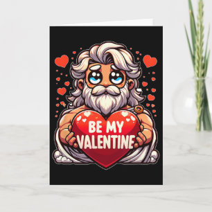 Wees mijn Valentijn Zeus Griekse Mythologie Hart  Kaart