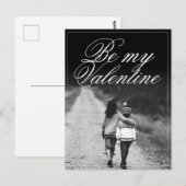 Wees mijn Valentijn - zij aan zij Briefkaart (Voorkant / Achterkant)