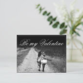 Wees mijn Valentijn - zij aan zij Briefkaart (Staand voorkant)
