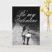 Wees mijn Valentijn - zij aan zij Kaart (Gele Bloem)