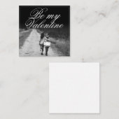 Wees mijn Valentijn - zij aan zij Notitiekaartje (Voorkant / Achterkant)