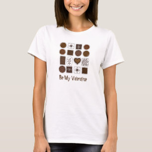 Wees mijn Valentijnen doos Chocolade Snoep Sweet F T-shirt