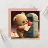 Wees mijn valentijnkaart aangepast kaart (Voorkant / Achterkant in situ)