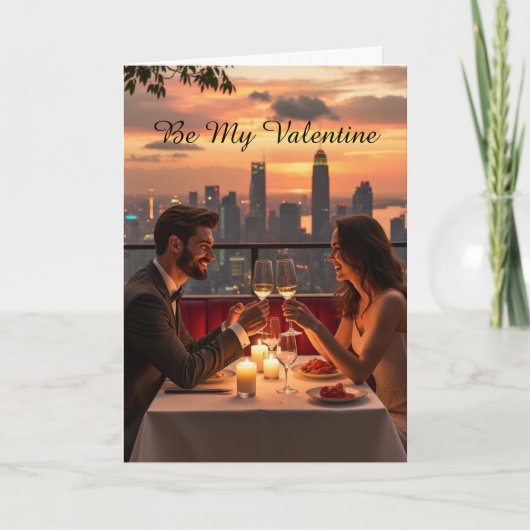 Wees mijn Valentijnkaart Feestdagen Kaart (Voorkant)