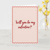 Wees Mijn Valentijnkaart Kaart (Gele Bloem)