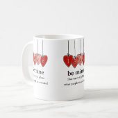 Wees mijn Valentijnmok Koffiemok (Voorkant links)