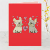 Wees mijn Valentijns, honden Kaart (Gele Bloem)