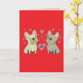 Wees mijn Valentijns, honden Kaart (Gele Bloem)