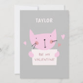 Wees mijn Valentijns Kat Feestdagenkaart (Voorkant)