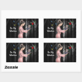 Wees mijn Valentijns Prinses Rechthoekige Sticker (Vel)