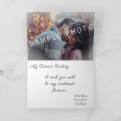 Wees Mijn Valentijns Wenskaart Kaart (Binnen)