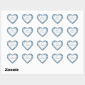 Wees Mijn Valentijnsdag Bloem Niet Vergeten Hart Sticker (Vel)