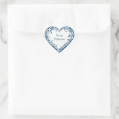Wees Mijn Valentijnsdag Bloem Niet Vergeten Hart Sticker (Tas)