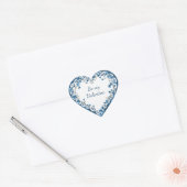 Wees Mijn Valentijnsdag Bloem Niet Vergeten Hart Sticker (Envelop)
