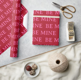 Wees Mijn Valentijnsdag Cadeau – Romantische Liefd Cadeaupapier