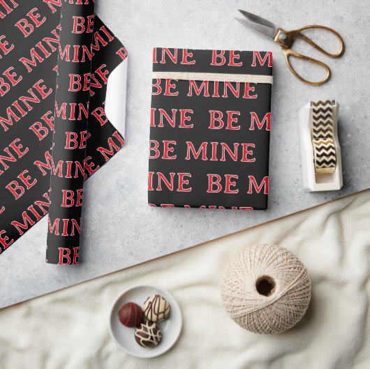 Wees Mijn Valentijnsdag Cadeau – Romantische Liefd Cadeaupapier (Crafts)