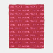 Wees Mijn Valentijnsdag Cadeau – Romantische Liefd Fleece Deken (Voorkant)