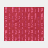 Wees Mijn Valentijnsdag Cadeau – Romantische Liefd Fleece Deken (Voorkant (Horizontaal))