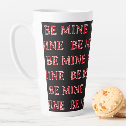 Wees Mijn Valentijnsdag Cadeau – Romantische Liefd Latte Mok (In situ)