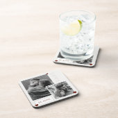 Wees mijn Valentijnsdag Couple Photo Love Bier Onderzetter (Rechterzijde)