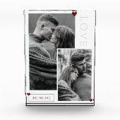 Wees mijn Valentijnsdag Couple Photo Love Fotoblokken (Voorkant)