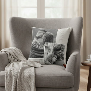 Wees mijn Valentijnsdag Couple Photo Love Kussen