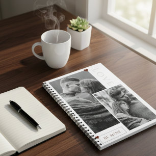 Wees mijn Valentijnsdag Couple Photo Love Notitieboek