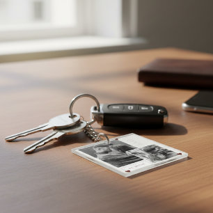 Wees mijn Valentijnsdag Couple Photo Love Sleutelhanger