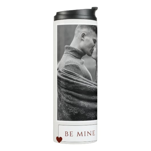 Wees mijn Valentijnsdag Couple Photo Love Thermosbeker (Gedraaid links)