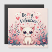 Wees mijn Valentijnsdag Cute Kat Illustratie (Voorkant / Achterkant)
