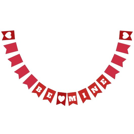 Wees mijn Valentijnsdag die vlag bundelt Vlaggetjes (Alle)