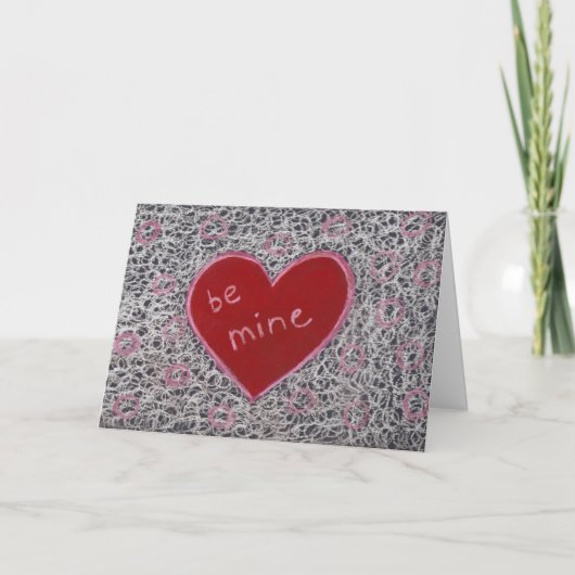 Wees mijn Valentijnsdag Feestdagen Kaart (Voorkant)